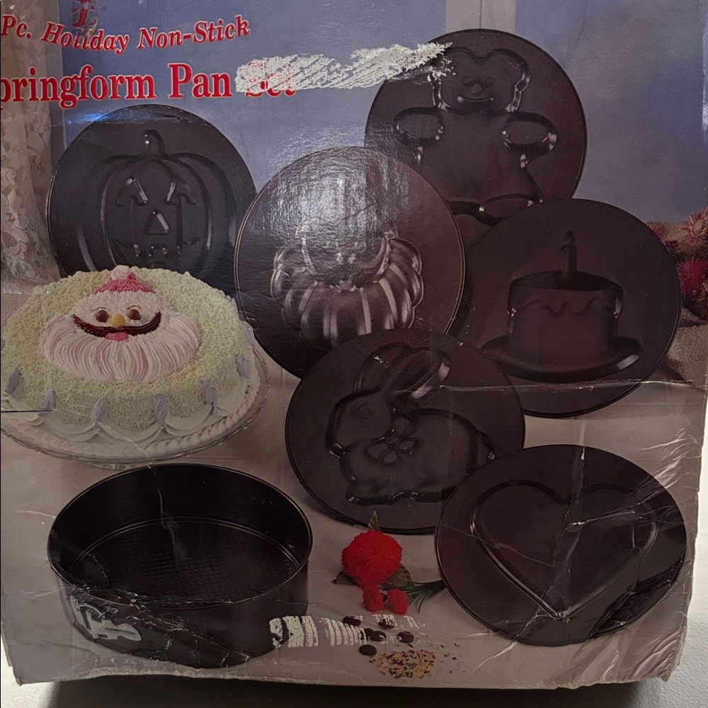 Holiday Non-Stick Springform Pan Set - Black